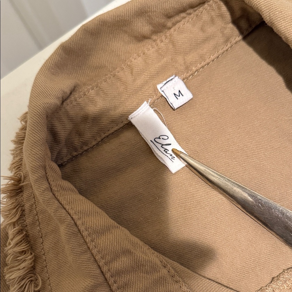 NWOT Olive Rock & Roll Utility Field Jacket Oversized Medium by elan - Picture 5 of 13